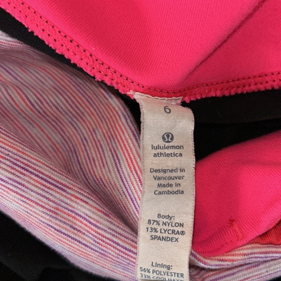 Lululemon Black Crop Split Bottom Hem Mid Rise  Y2K 2000s Leggings - Size6 - Picture 5 of 6